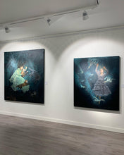 Load image into Gallery viewer, "In-between being and nothingness, she believed the glass to be half full, the fox did not agree as he took hos last breath of water" Isabelle Inghilleri 🔴SOLD