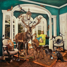 Last inn bildet i Galleri-visningsprogrammet, "William and Fred had been there a while, the new arrivals were impressed with the standard, soft chairs and carpets so walk on" , Isabelle Inghilleri