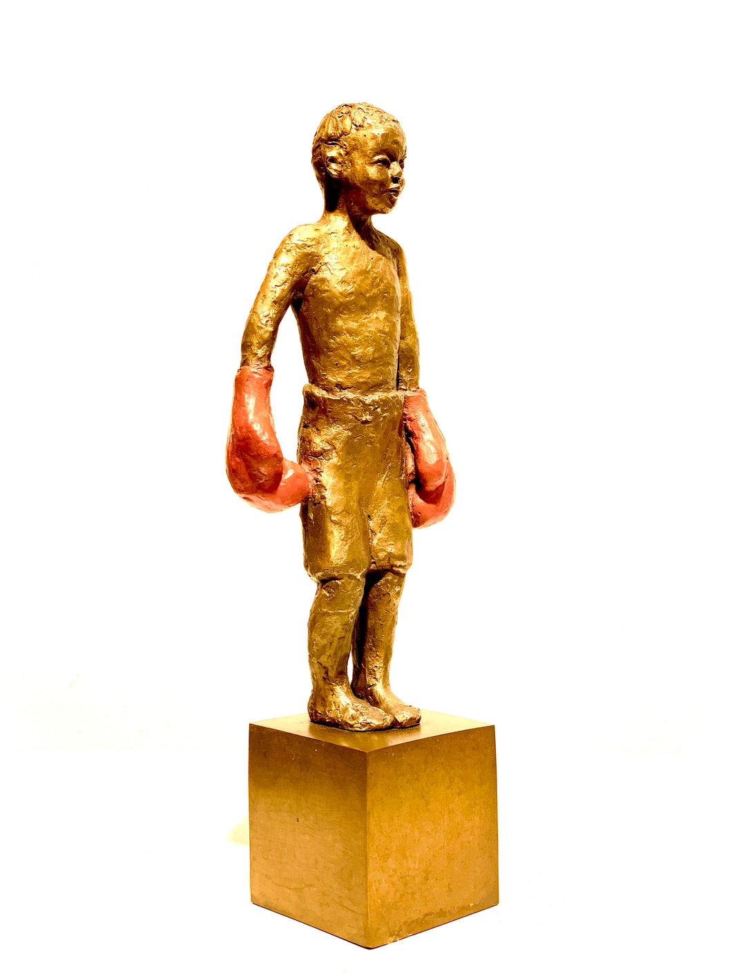 Kari-Lena Flåten, skulptur, bronse, Little fighter, Galleri ER, Sandefjord